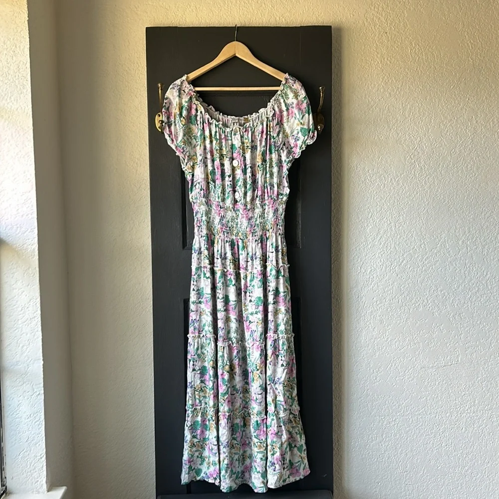 Figueroa & Flower Floral Dress Size Large EUC - Picture 3 of 6